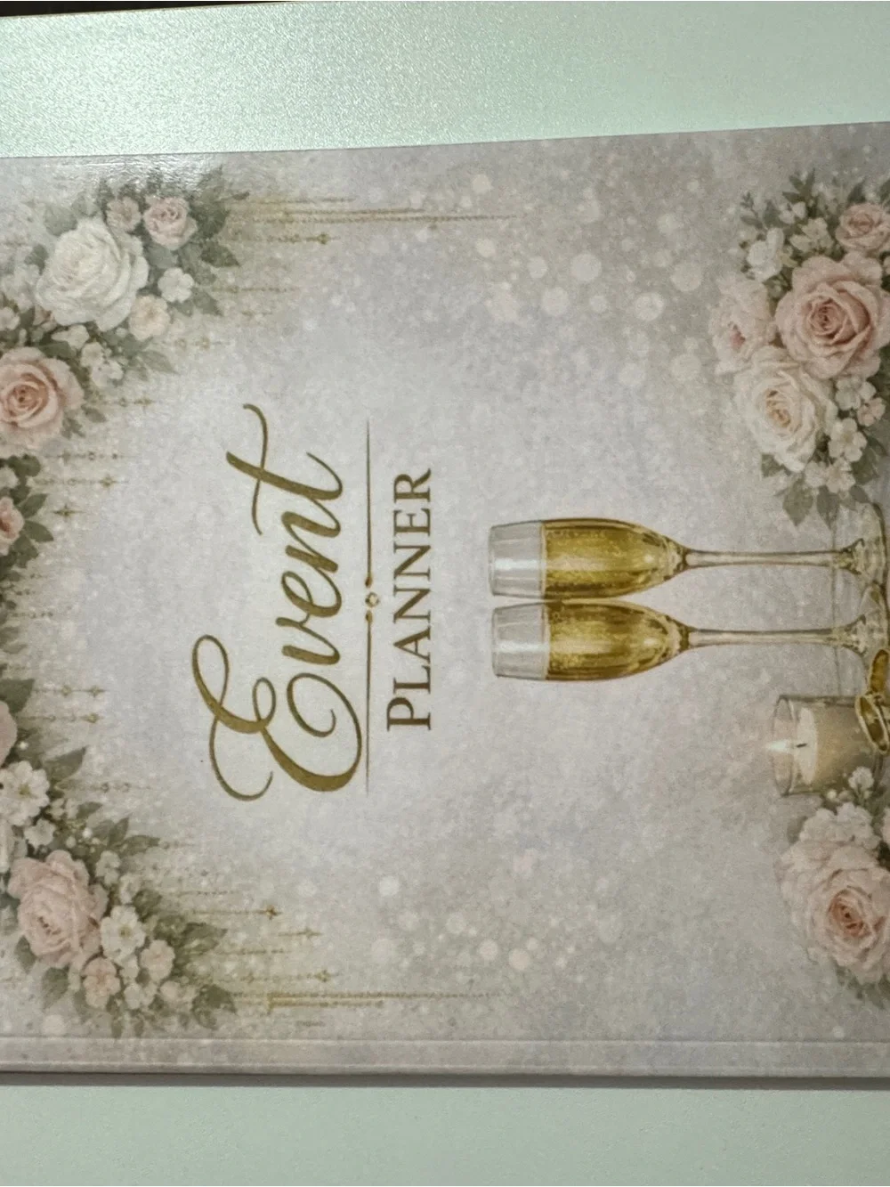 Event Planner Notebook - Floral & Gold Design